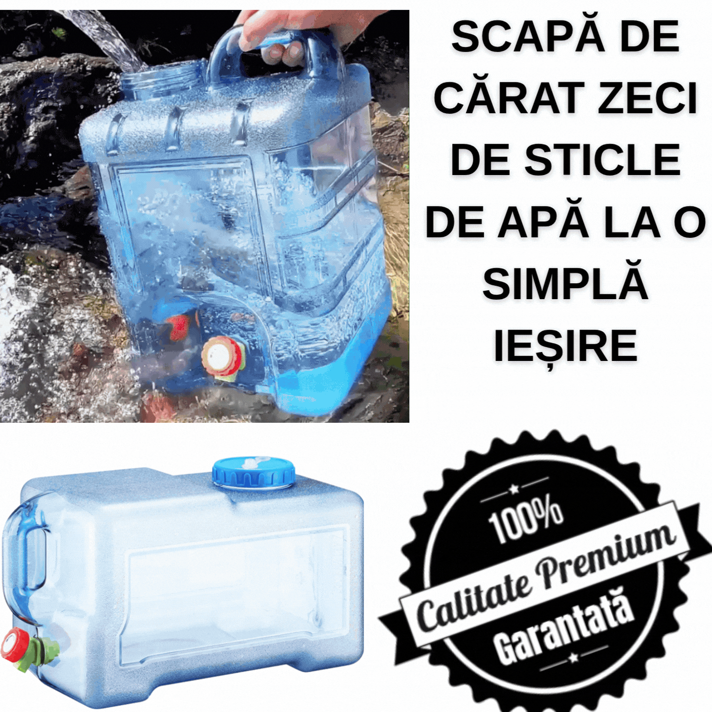 AquaBox™ — Rezervor Portabil Pentru Apă