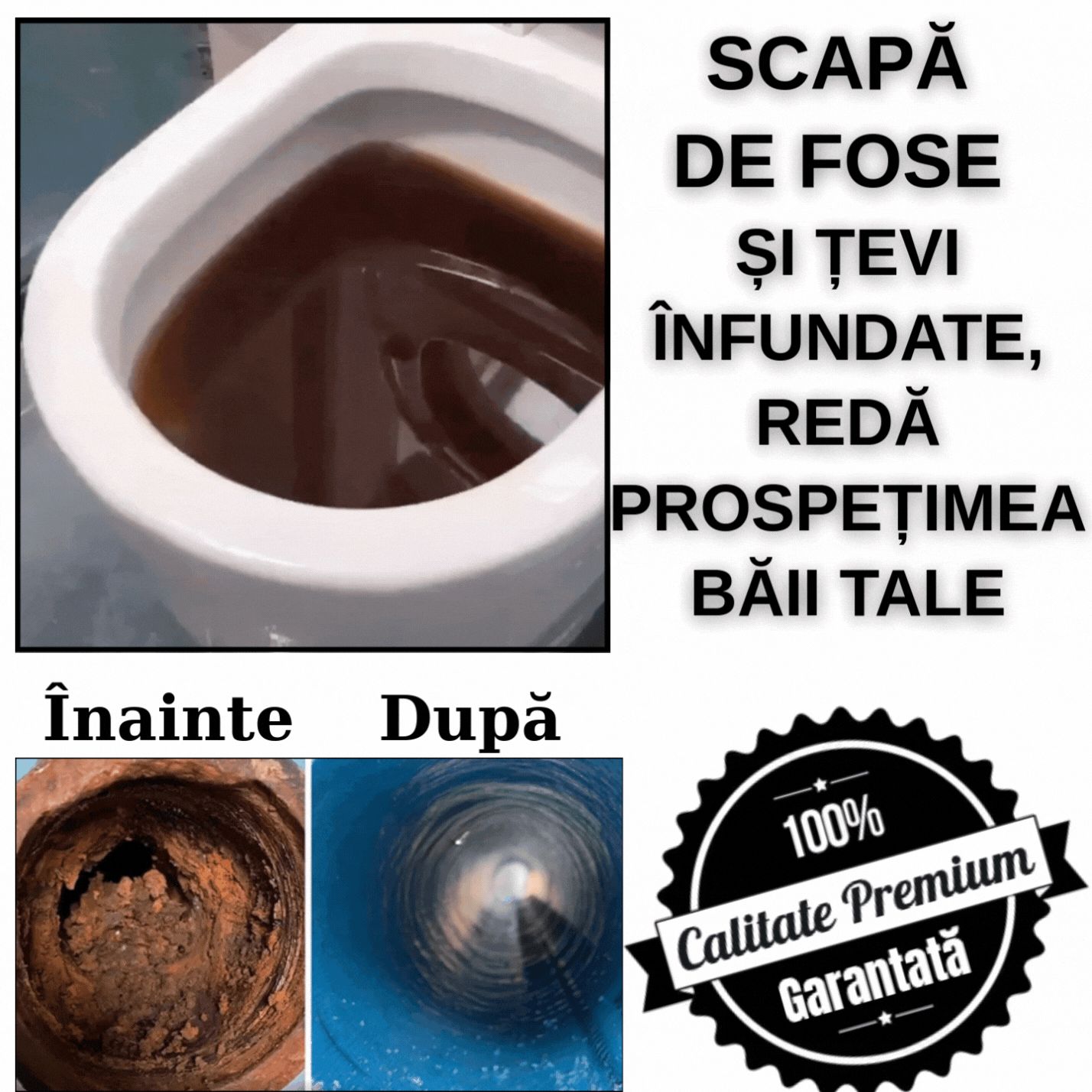 Pudra Profesională Pentru Desfundat Țevi Și Canalizări PowerPowder™