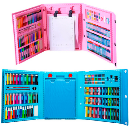 Set Artistic cu 208 PIESE, Șevalet Rabatabil Inclus MagicColor™